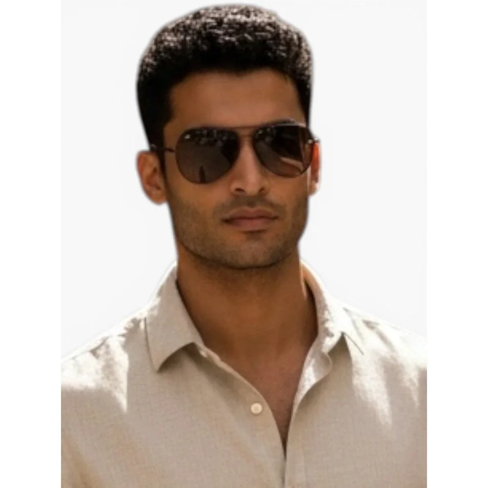 Tumi STU008 0531 Black Brown Gradient Aviator Sunglasses NEW Original‎ Packaging